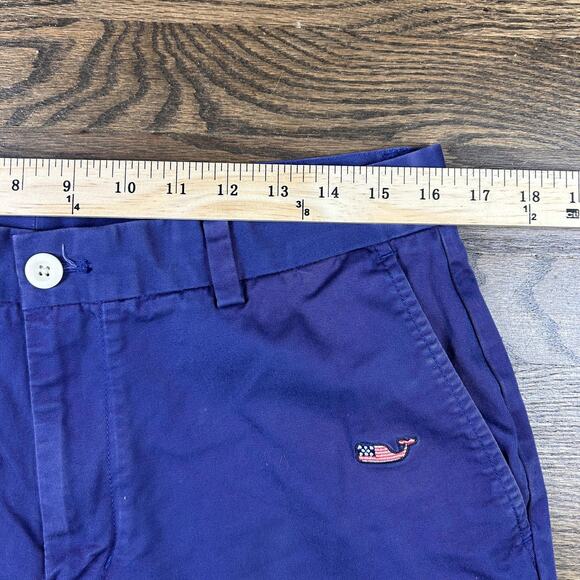 Vineyard Vines Shorts Mens 32 Patriotic Whale Embroidered Chino Preppy Summer - Picture 4 of 7